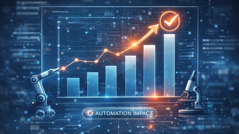 Chart showing efficiency improvements