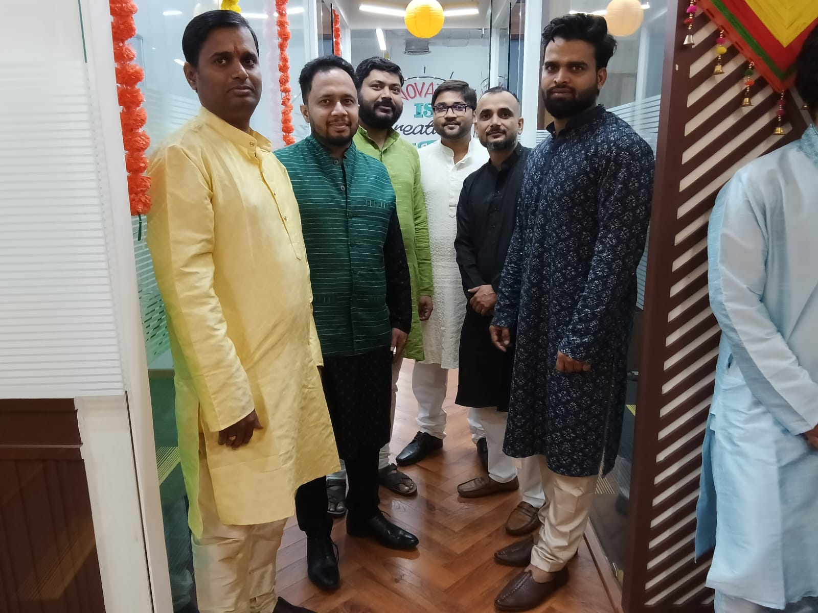 Team traditional dress